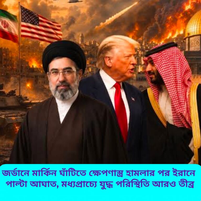 জর্ডানে মার্কিন ঘাঁটিতে হামলা, ইরানের বিরুদ্ধে পাল্টা অভিযানে যুক্তরাষ্ট্র | মধ্যপ্রাচ্যে উত্তেজনা