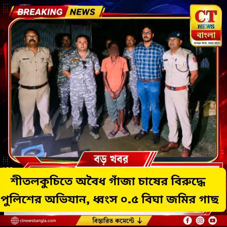 অবৈধ গাঁজা চাষ ধ্বংস, গ্রেফতার ১