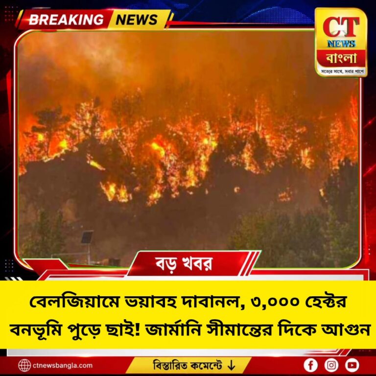 বেলজিয়ামে ভয়াবহ দাবানল, ৩,০০০ হেক্টর বনভূমি পুড়ে ছাই! জার্মানি সীমান্তের দিকে আগুন