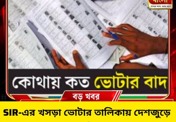 SIR-এর খসড়া ভোটার তালিকায় ১৩.৩৭ কোটি নাম বাদ, দিল্লি-মহারাষ্ট্রে বড় পরিবর্তন