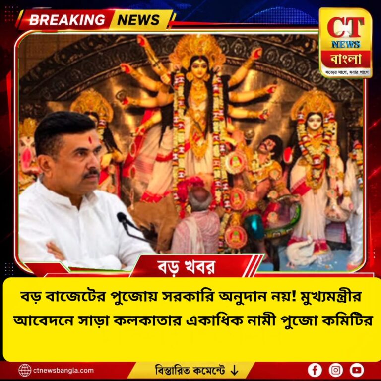 বড় বাজেটের পুজোয় সরকারি অনুদান নয়! মুখ্যমন্ত্রীর আবেদনে সাড়া কলকাতার একাধিক পুজো কমিটির