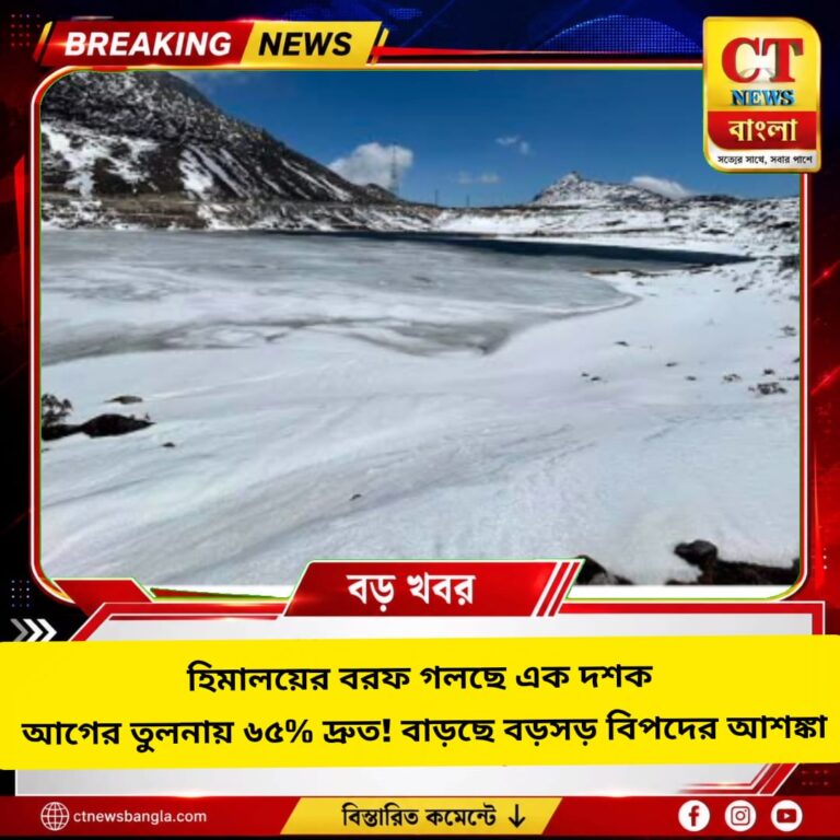 হিমালয়ের হিমবাহ গলছে ৬৫% দ্রুত! জল ও অর্থনীতিতে বড় বিপদের আশঙ্কা